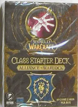 WOW World of Warcraft Class Starter Deck Alliance Warlock Factory Sealed 2010 - Image 1