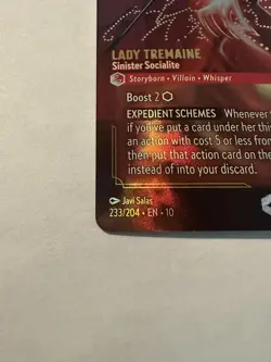 Lorcana Whispers in the Well - Lady Tremaine: Sinister Socialite Enchanted Foil - Image 2