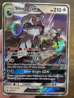 Silvally GX 184/236 ULTRA RARE Holo Cosmic Eclipse Pokemon TCG Card - Image 1
