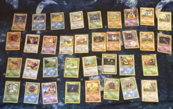 Pokemon TCG Vintage Cards Lot - Base Set 1, 2, Jungle, Fossil, Gym, Neo MP-HP - Image 1