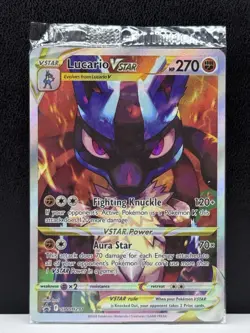 Pokemon TCG Sword & Shield Lucario VSTAR Sealed Black Star Promo Card SWSH291 - Image 1