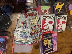 Pokemon Accessories Lot (Card Sleeves,Fun Packs,Coins,Dice,Deck Box) - Image 4