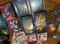 Pokemon Accessories Lot (Card Sleeves,Fun Packs,Coins,Dice,Deck Box) - Image 5