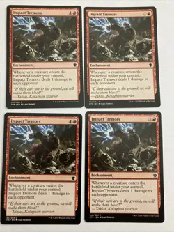 Impact Tremors 4x Dragons of Tarkir MTG x4 NM - Image 1