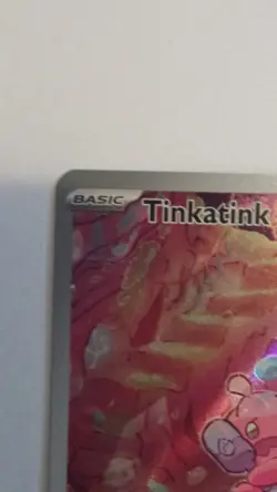 Pokemon TCG Tinkatink 216/193 SV: Paldean Fates Full Art Holo Rare Basic Psychic - Image 5