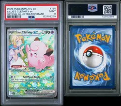 2025 POKEMON JOURNEY TOGETHER #184 LILLIE'S CLEFAIRY EX PSA 9 - Image 3