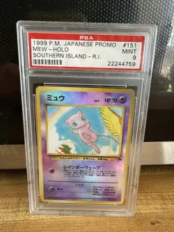 Mew-Holo Southern Island PSA 9 (Japanese) Pokemon 1999 - Image 1