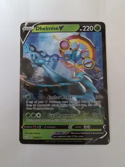 2021 Pokemon Dhelmise V Shining Fates Holo 9/72 - Image 1