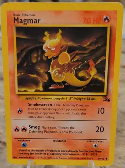 Pokemon TCG Fossil Magmar 39/62 1999 WOTC Vintage Uncommon LM Condition - Image 1