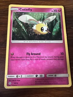 Cutiefly 10/12 Holo McDonald's 2017 Promo Pokemon TCG MP - Image 1