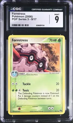 2006 Pokemon Pop Series 3 Forretress CGC 9 English #9/17 Rare - Image 1