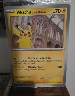 Pokemon TCG Promo Oversized Card - Pikachu at the Museum (Sealed) - UK - Image 1