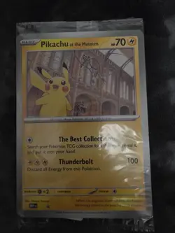 Pokemon TCG Promo Oversized Card - Pikachu at the Museum (Sealed) - UK - Image 3