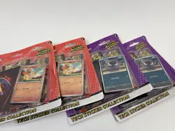 Pokemon Mega Evolution Ascended Heroes Tech Sticker Collection Lot of 4 Sealed - Image 2