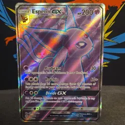 Pokemon Espeon GX 200 HP Full Art Ultra Rare Holo SM Base Set 140/149 Stage 1 - Image 1