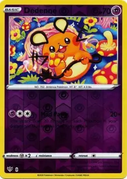 Pokemon TCG Dedenne Darkness Ablaze 078/189 Reverse Holo Uncommon NM/M - Image 1