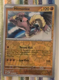 Hitmonlee Scarlet & Violet 151 Pokemon Card Reverse Holo 106/165 - Image 1