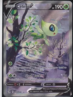 Pokemon TCG Celebi V Alt Art Ultra Rare Holo 245/264 Fusion Strike English NM - Image 1
