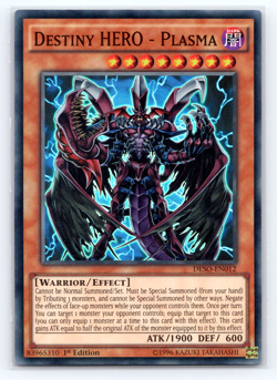 Destiny HERO - Plasma - DESO-EN012 - Super Rare - 1st Edition - Yugioh - Image 1