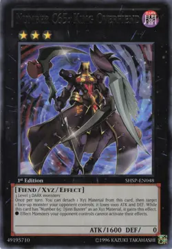 Yugioh Number C65: King Overfiend SHSP-EN048 Rare 1st Edition NM - Image 1