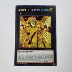 Number 100: Numeron Dragon - Secret Rare - RA01-EN039 - NM - 1st ed - Yugioh - Image 1
