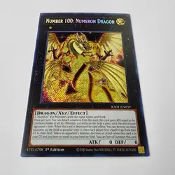 Number 100: Numeron Dragon - Secret Rare - RA01-EN039 - NM - 1st ed - Yugioh - Image 2