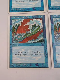 4X Blue Elemental Blast MTG Vintage 1995 Interrupt Card Magic the Gathering LP - Image 5