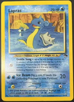Lapras 12/18 Southern Islands Reverse Holo Rare Pokemon Card LP - Image 1