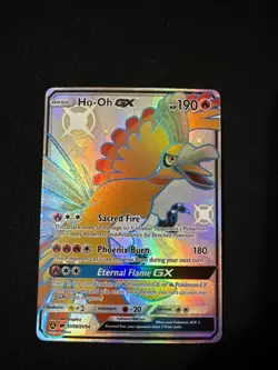 Pokemon Card Ho-Oh GX SV50/SV94 Hidden Fates Holo Full Art - Image 1