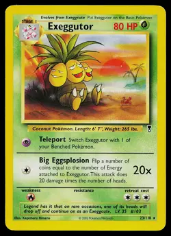 Pokemon Card - Exeggutor Legendary Collection 23/110 Rare - Image 1