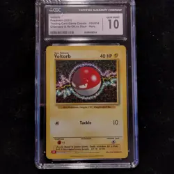 Pokemon Voltorb 010/034 Trading Card Game Classic Holo CGC 10 English - Image 1