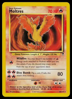 Pokemon Card - Moltres Legendary Collection 30/110 Rare - Image 1