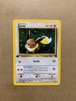1st Edition Eevee 55/82 Team Rocket - Common Pokemon Card - NM - Image 1
