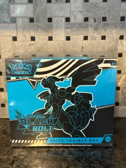 Pokemon TCG Scarlet & Violet Black Bolt ETB Elite Trainer Box FACTORY SEALED - Image 1