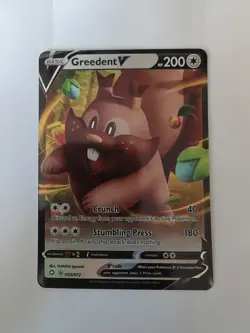 2021 Pokemon Greedent V Shining Fates Holo 53/72 - Image 1