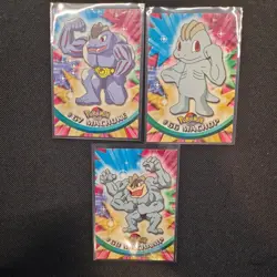 Pokemon Cards Machop #66 Machoke #67 Machamp #68 TOPPS Series 1 - Image 1