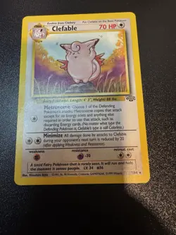 Vintage Pokemon Clefable 17/64 Jungle Non-holo Rare WotC 1999 NM - Image 1