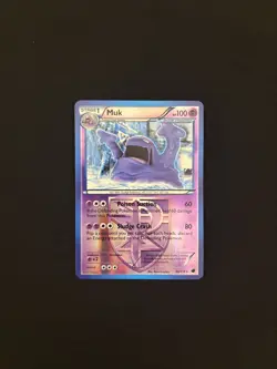 Pokemon TCG Muk 46/116 Plasma Freeze Reverse Holo Rare Vintage - Image 1
