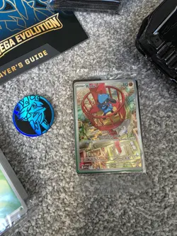 Mega Evolution Lucario Etb and Riolu Promo Pokemon Card - Opened, No Packs. - Image 2