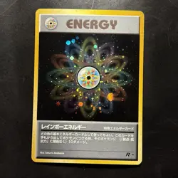 Vintage Pokemon Holo Japanese Rainbow Energy Team Rocket Gang Old Back 1997 - Image 1