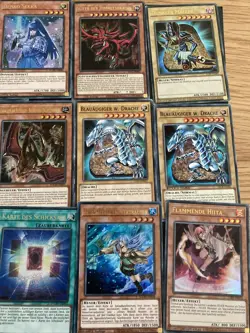 Yu-Gi-Oh Sammlung Bulk Holo Rare Gold Weisser Drache Dunkler Magier Sliver 1st Ed - Image 2