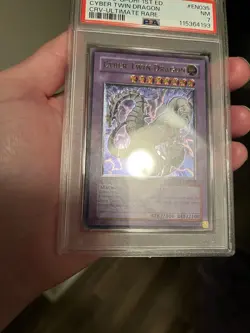 Yu-Gi-Oh! Cyber Twin Dragon Ultimate Rare 1st Edition EURO PSA 7 Nm CRV-EN035 - Image 4