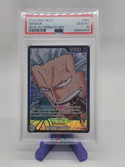 One Piece Smoker Alternate Art Leader Op02-093 PSA GEM MT 10 - Image 1