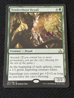 1x Tendershoot Dryad Rivals of Ixalan (RIX) Magic the Gathering MTG P1 - Image 1