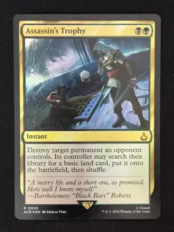 1x MTG Assassin's Trophy (Foil) - Universes Beyond: Assassin's Creed (ACR) #95 - Image 1