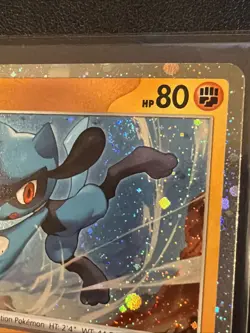 Pokemon TCG Riolu 076/132 Mega Evolutions Cosmos Holo with SWIRL - NM - Image 4