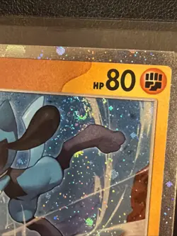 Pokemon TCG Riolu 076/132 Mega Evolutions Cosmos Holo with SWIRL - NM - Image 5