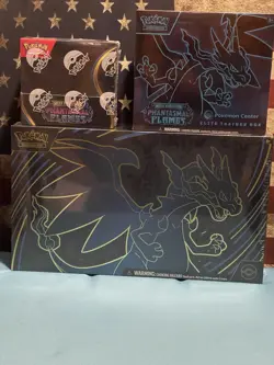 Pokemon Phantasmal Flames Booster Box! Pokemon Center ETB + Charizard UPC! TCG - Image 1