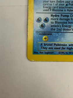 Blastoise Holo Base Set Unlimited Lightly Played Vintage Pokemon TCG - Image 2
