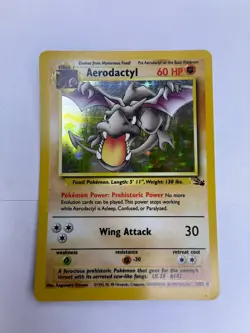 Aerodactyl Holo - Fossil Set Unlimited (1999) - Lightly Played - Vintage Pokemon - Image 1